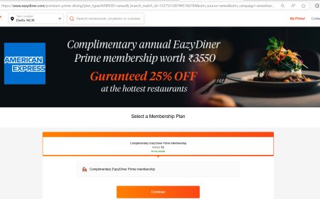 EazyDiner Prime 1 Year Membership at ₹2 with with AmEx Credit Cards – Limited-Time Offer!